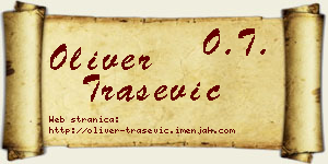 Oliver Trašević vizit kartica